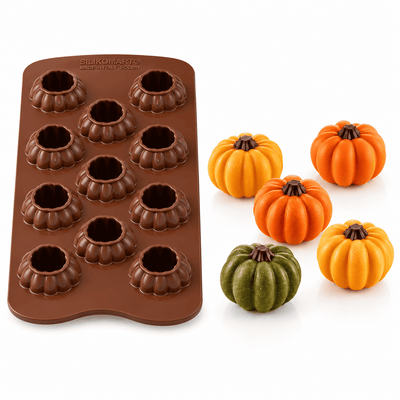 Moule Citrouilles 3D - Choco Delica - Silikomart