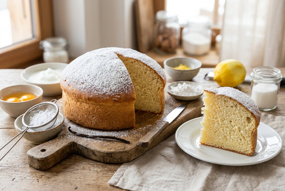 gâteau de Savoie léger citron recette traditionnelle