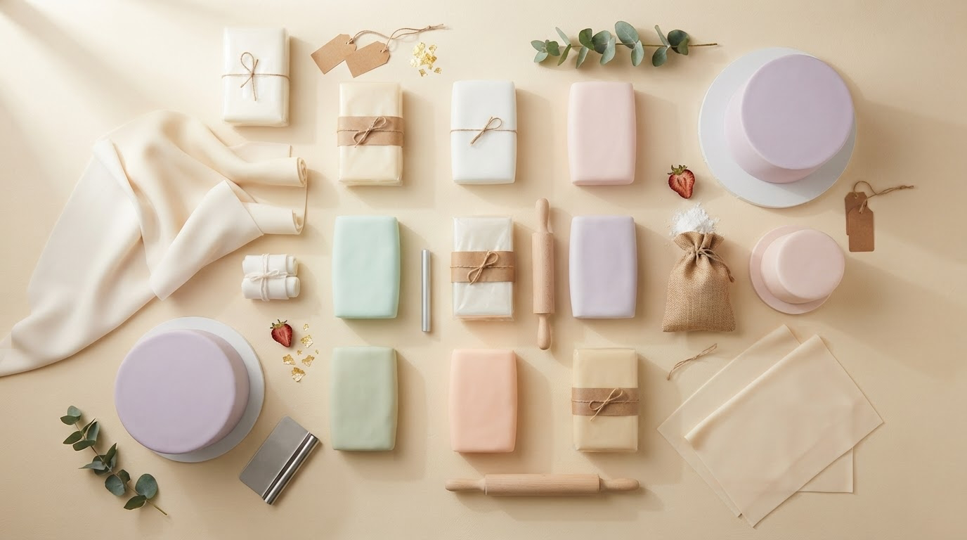 Pâte à sucre de couverture cake design - marques pro Patissland