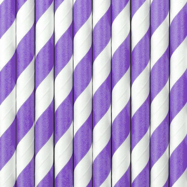 10 lila Papierstrohhalme – Patissland