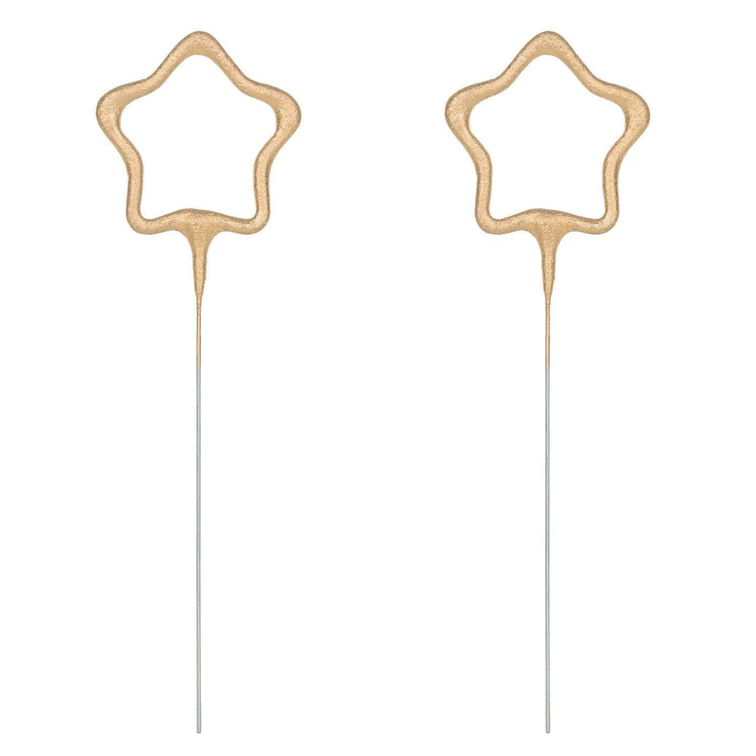 2 Bougies Étoiles Étincelantes - 16,5cm