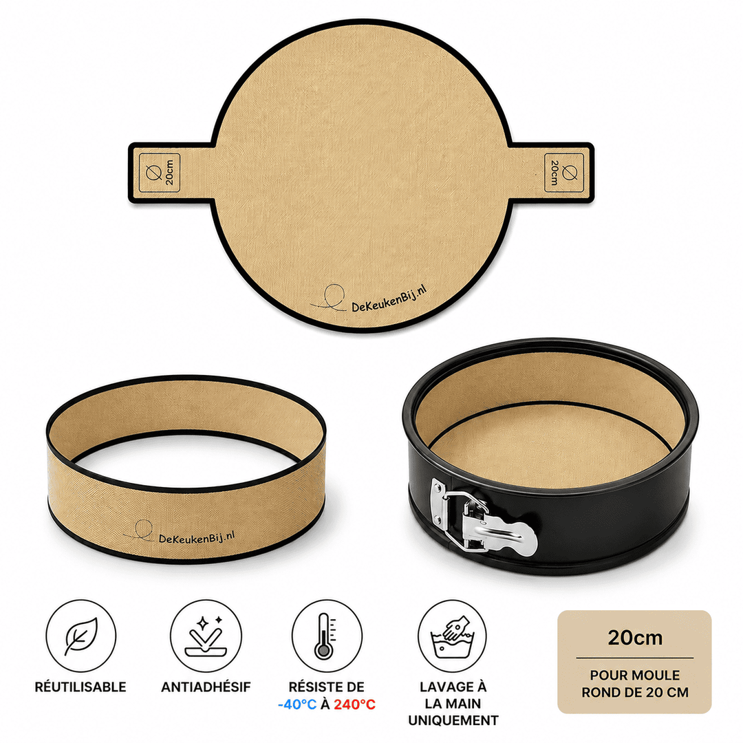 Papier Cuisson Silicone Réutilisable Rond Ø20cm