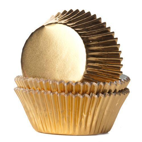 24 Caissettes à Cupcake Or
