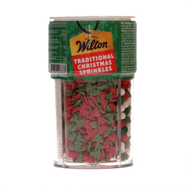 4-IN-1 Sprinkle Mix festif d’hiver (étoiles, sapins, perles) – 100 g