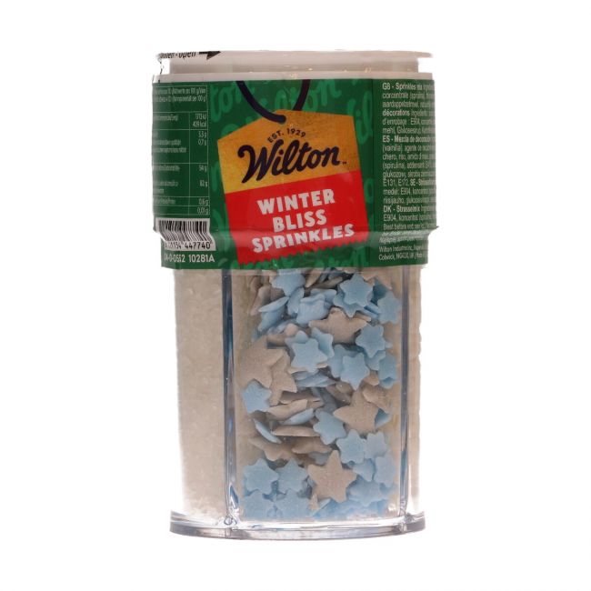 4-IN-1 Sprinkle Mix hivernal (étoiles, perles, cristaux) – 100 g