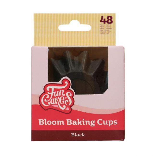 48 Caissettes à Cupcake Bloom - Black Style