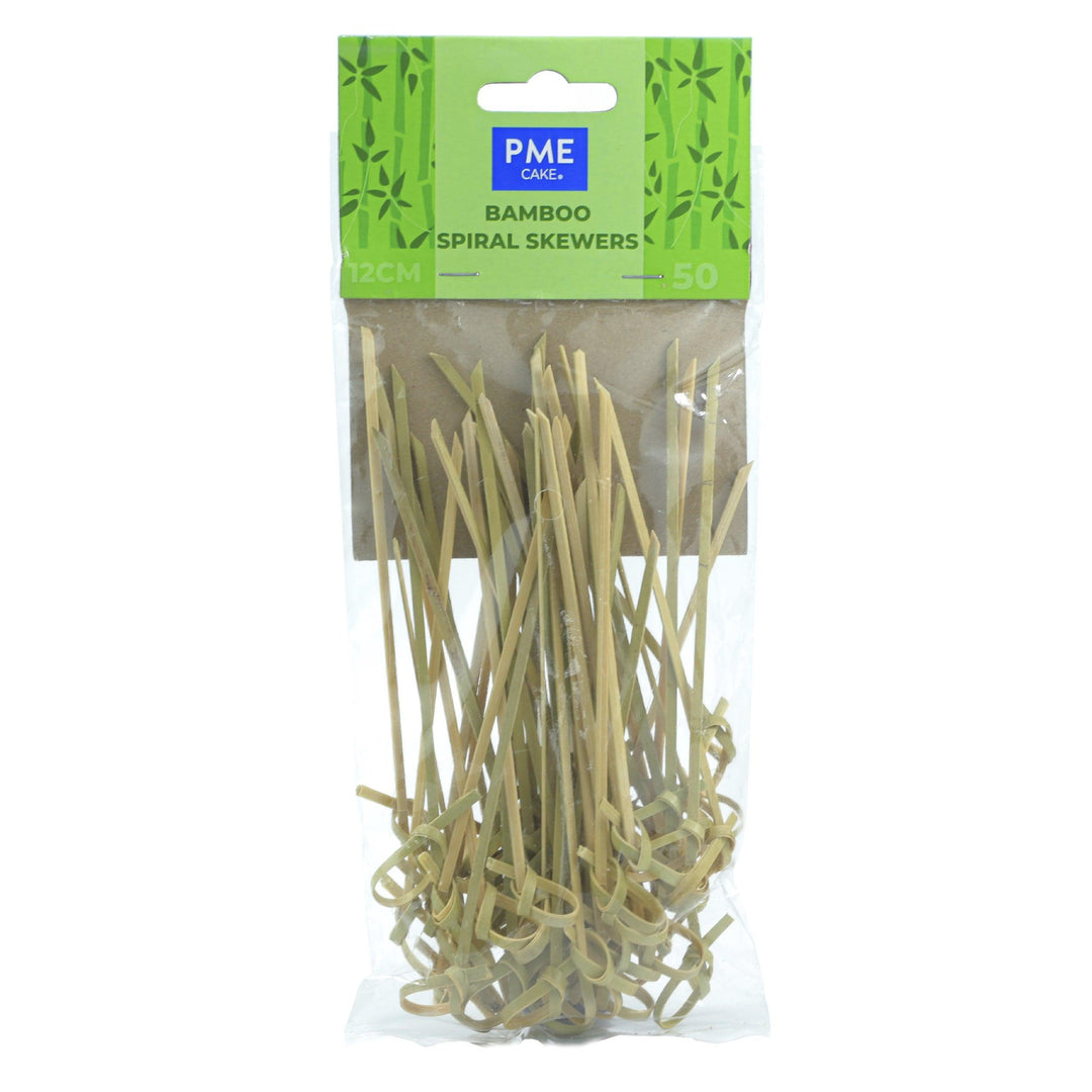 50 Brochettes en Bambou Spirale