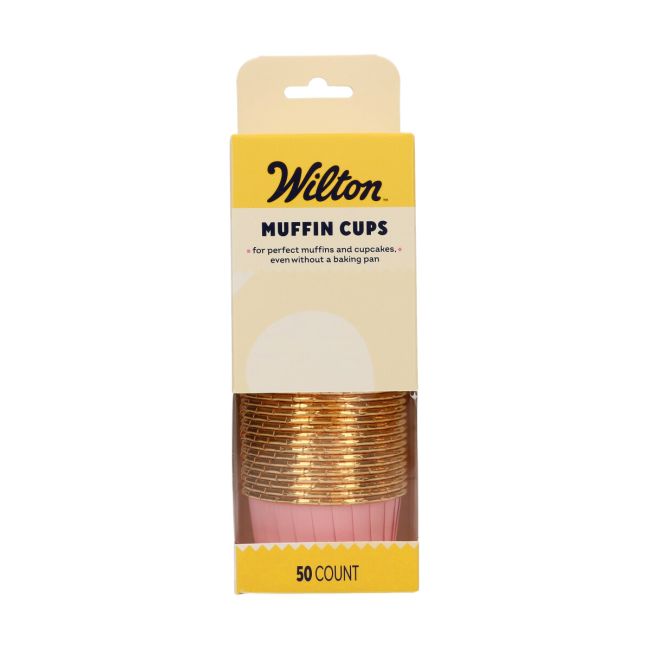 50 Muffin Cups - Baby Pink