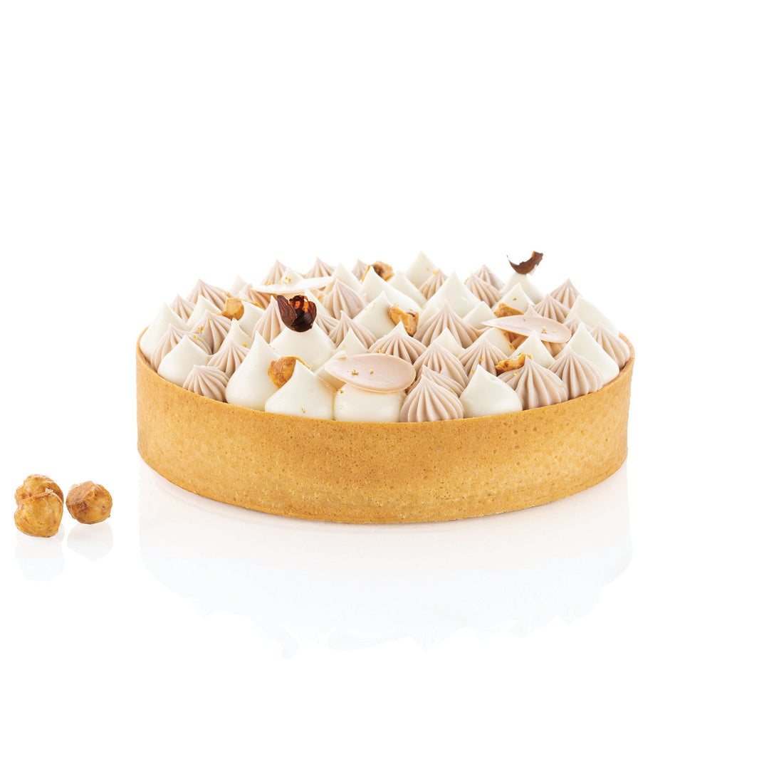 Cercle a tarte micro-perfore O 16 cm Silikomart coloris noir materiau TPlus