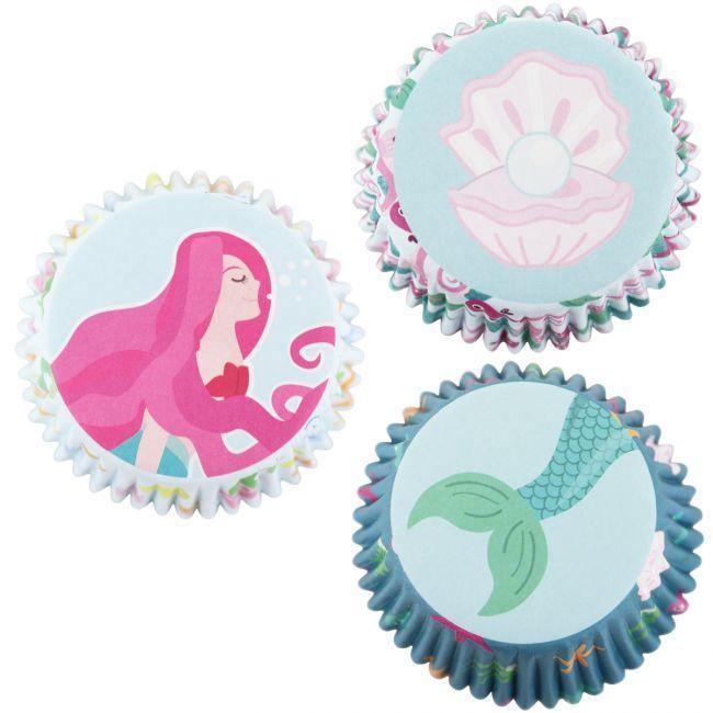 60 Caissettes à Cupcake Sirènes