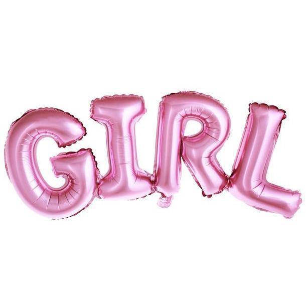 Ballon Aluminium Rose - Girl