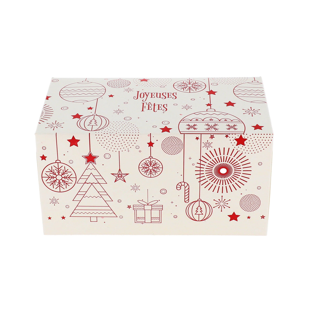 Boîte à Bûche Joyeuses Fêtes