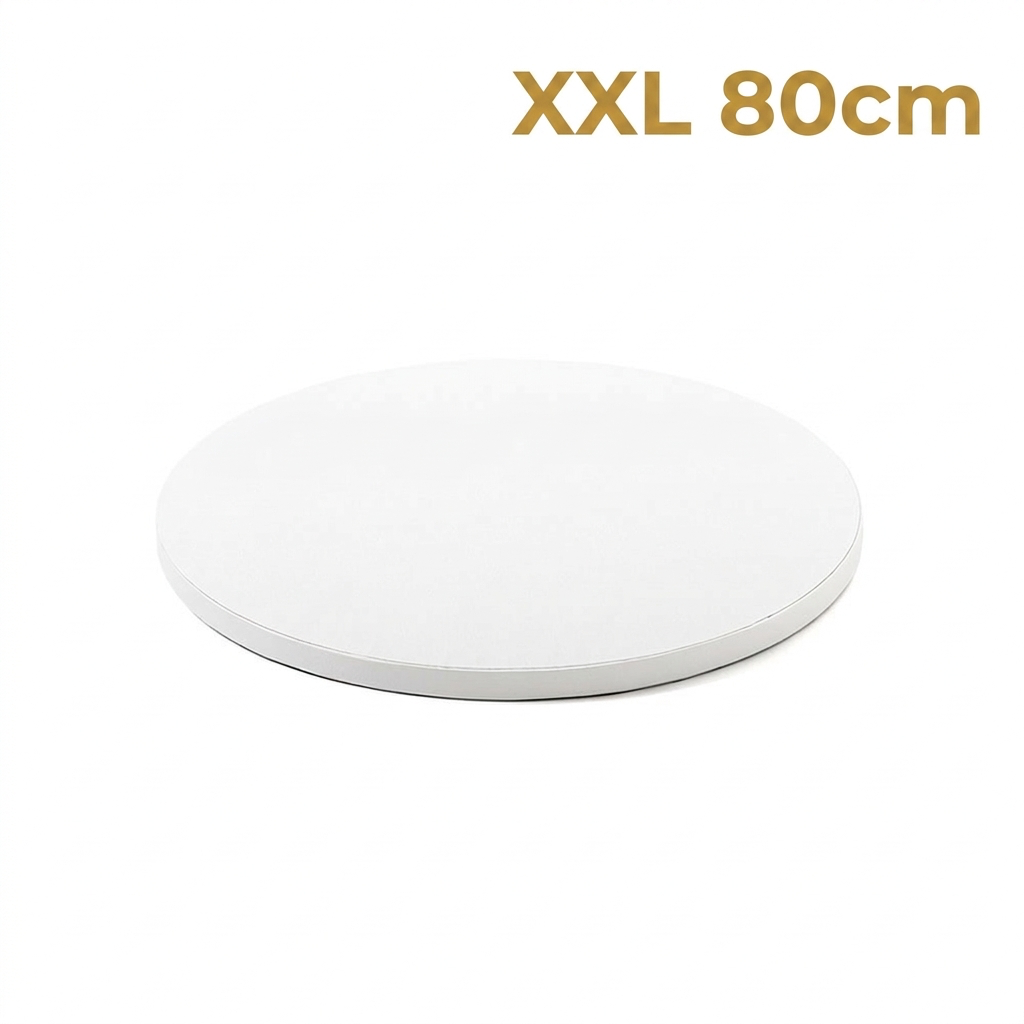 Support Rond - Cake Drum BLANC 80cm CLICK AND COLLECT UNIQUEMENT
