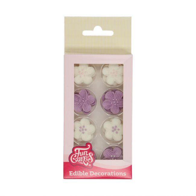 Décors en sucre - Fleurs Violettes