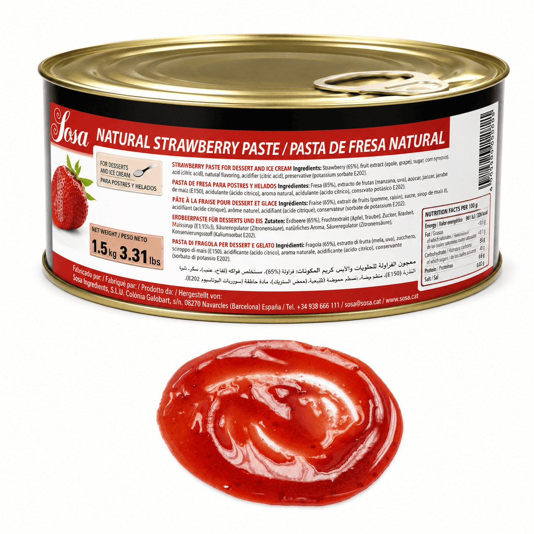 Pâte Concentrée de Fraise – 1,5 kg