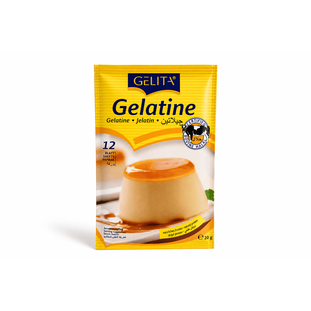 Gélatine Bovine Halal 200 Bloom - 12 Feuilles