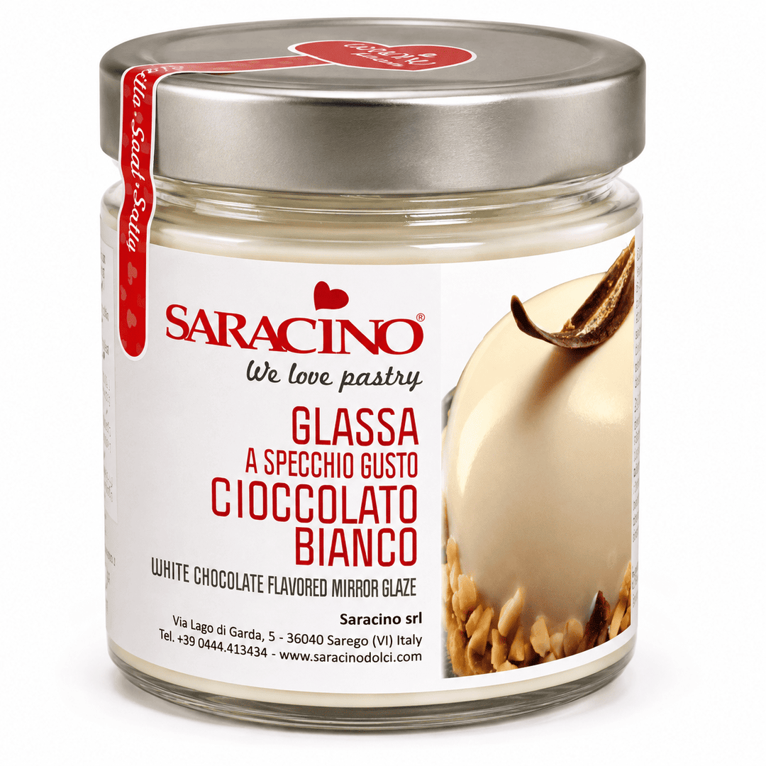 Glaçage Miroir Chocolat Blanc - 350g - Saracino
