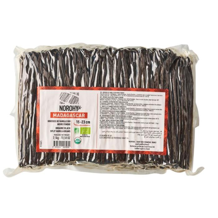 Gousses de Vanille fendue Madagascar Bio – 2,5 kg
