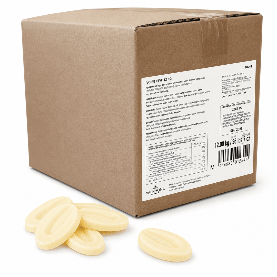 Fèves Ivoire Chocolat Blanc 35% - 12kg