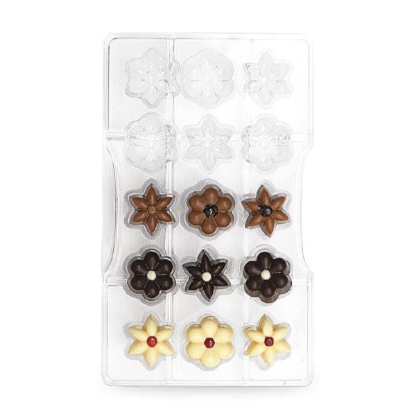 Moule 15 chocolats - Fleurs