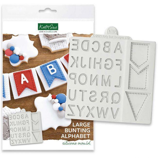 Moule Katy Sue - Bunting Alphabet