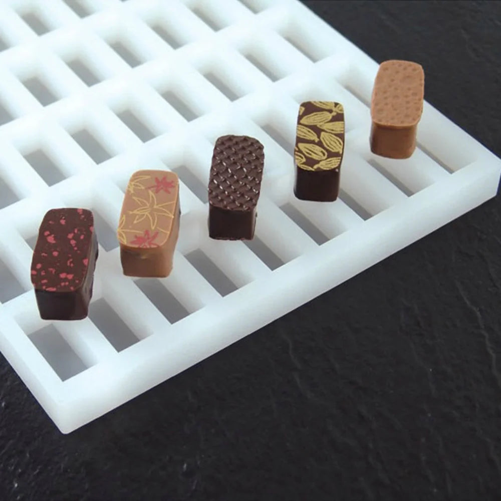 Moule LS01 Chocoflex – 63 Rectangles 35x14x14 mm