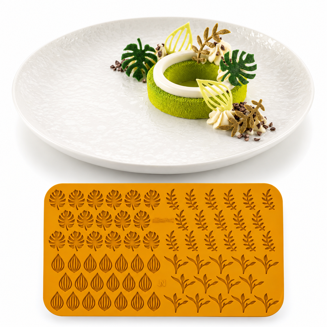 Moule Giardino - Feuilles en Silicone N.68 - Silikomart