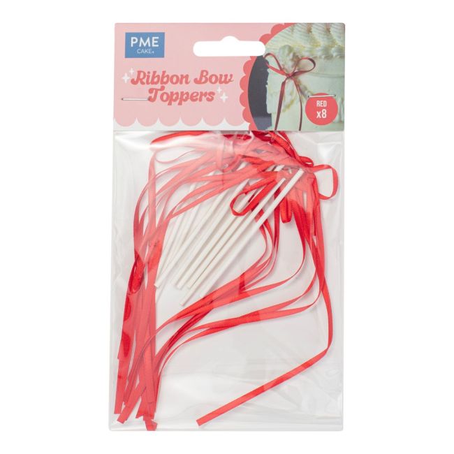 Nœuds Ruban Toppers Rouge