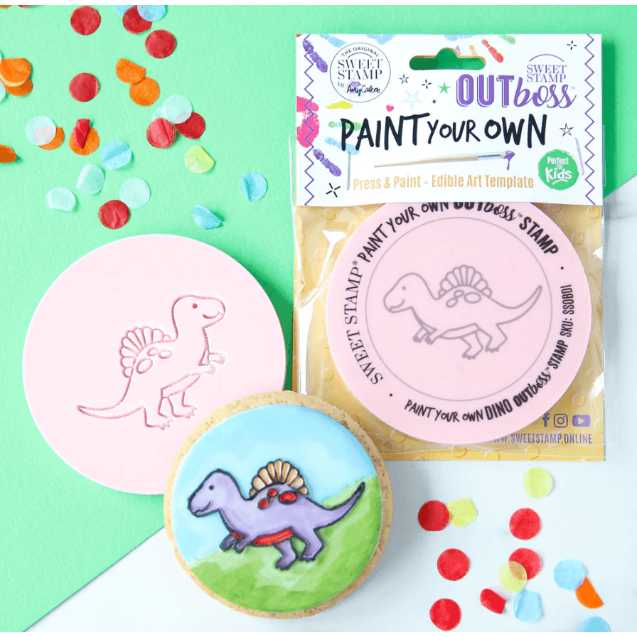 Outboss Paint your Own – Dino – SWEET STAMP
