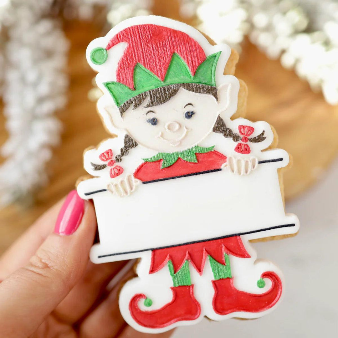 Outboss Stamp N'Cut - Elf Girl Personalised