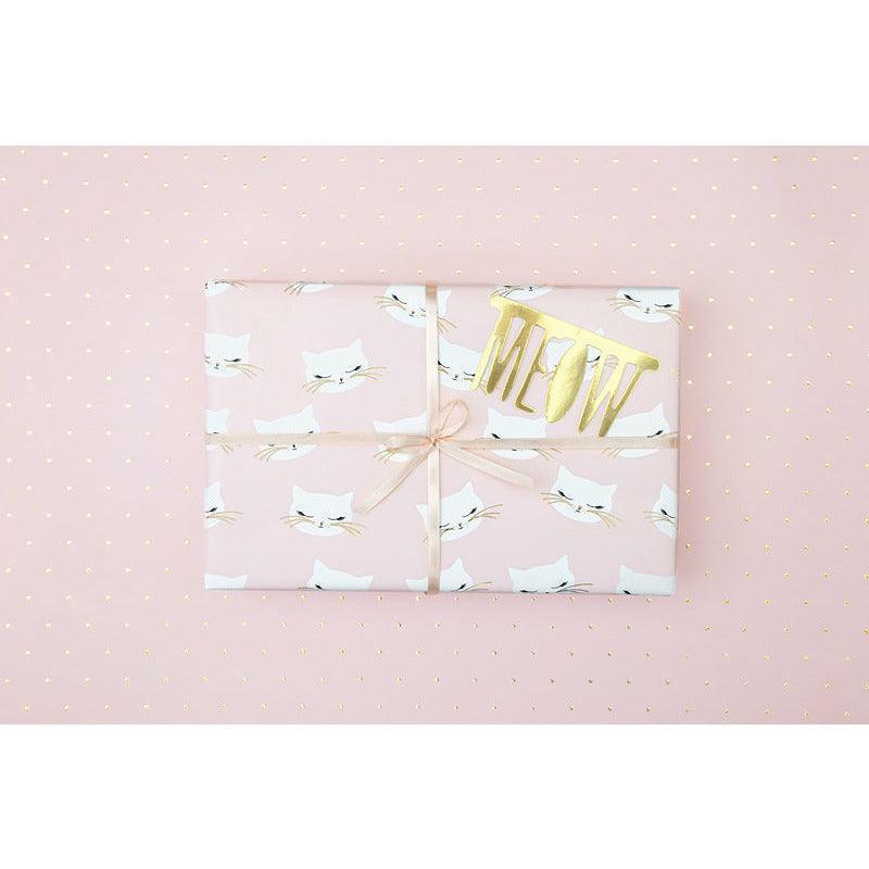 Papier Cadeau - Petit Chat - 70x200 cm - PAS D'EXPEDITION :VENDU UNIQUEMENT en Click and Collect