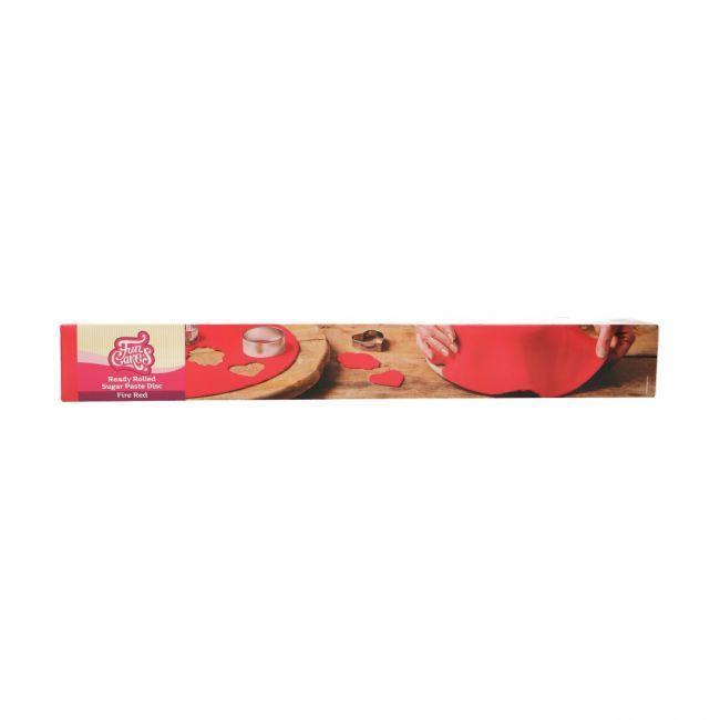 Pâte à Sucre Étalée - Fire Red