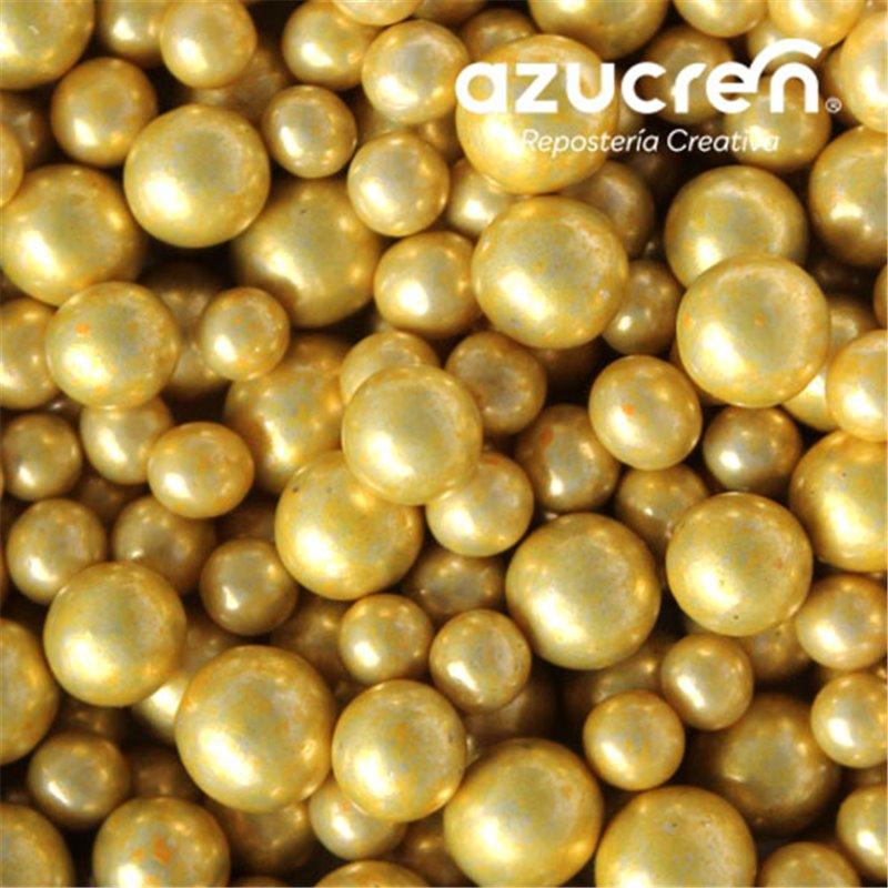 Perles de Sucre Métallisées Or - 6 et 8 mm - 900g