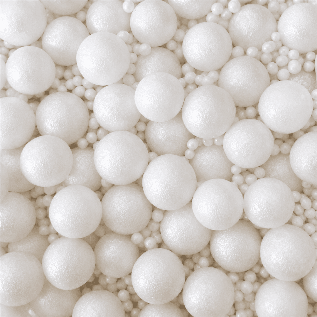 Perles de Sucre Blanches - 1,5 & 7 mm - 90g