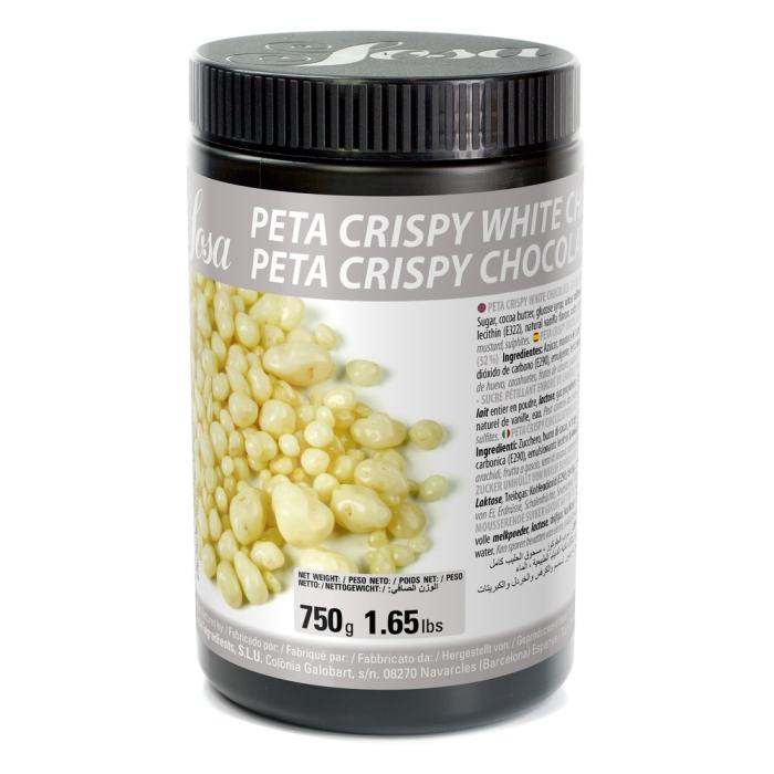Peta Crispy Chocolat Blanc, Sucre Pétillant 750g
