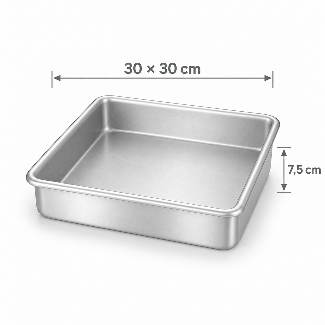 Moule carré PME 30 × 30 cm hauteur 7,5 cm