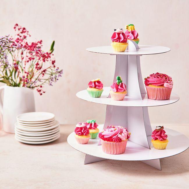 Présentoir à Cupcakes Blanc