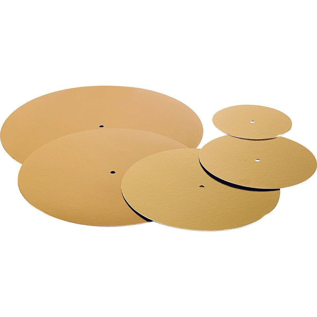 Set/10 – PERFORIERTE doppelseitige Stütze in Schwarz und Gold – MALLARD FERRIERE