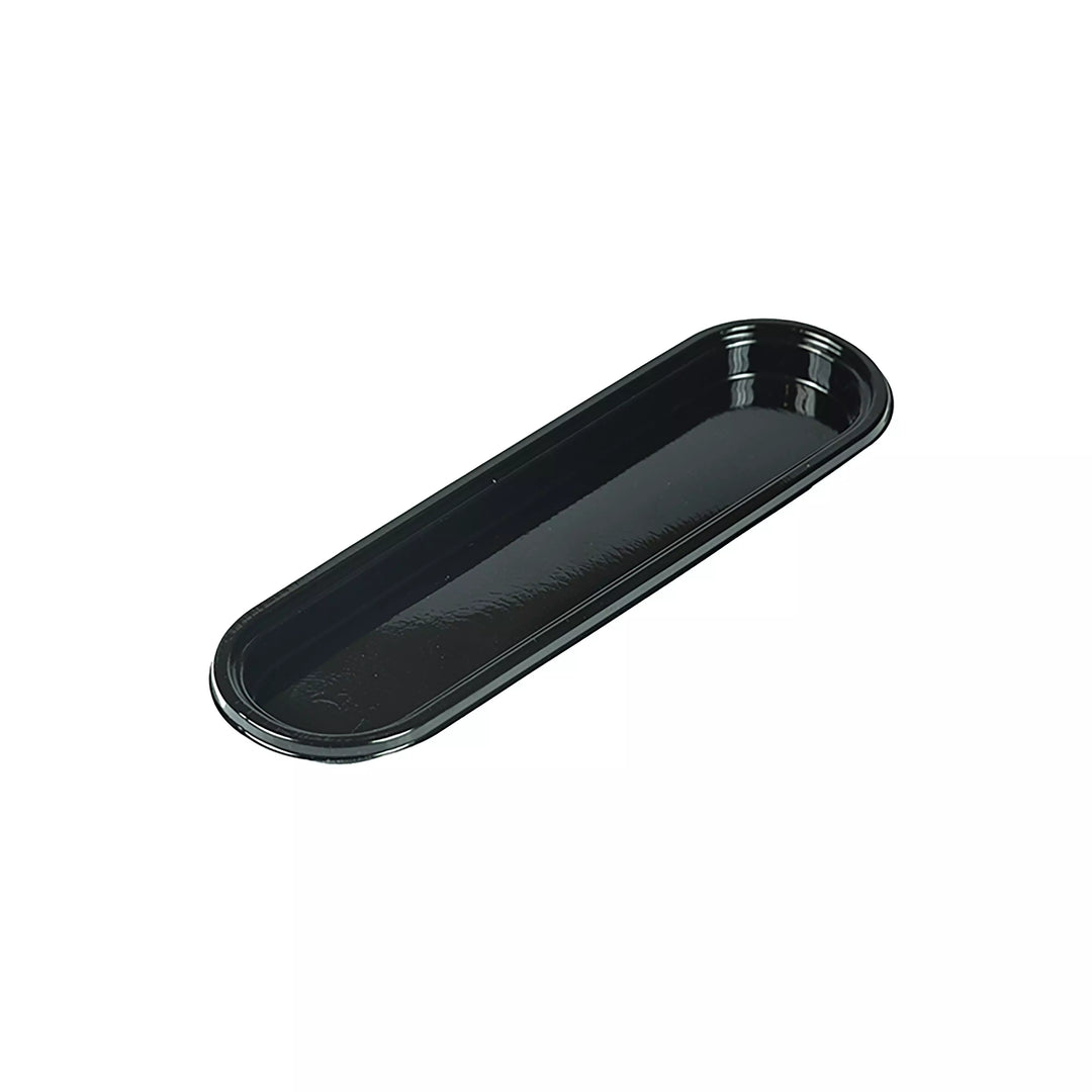 Set/100 Plateaux Caroline Éclair Noirs – 102×42 mm