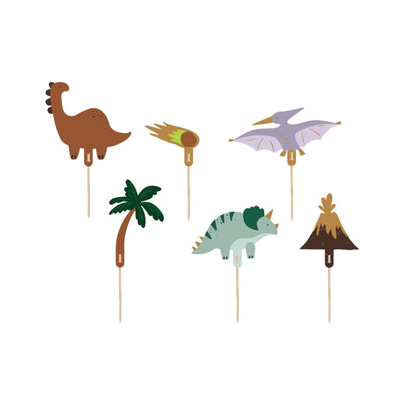 Set/6 Toppers Mix Dinosaures