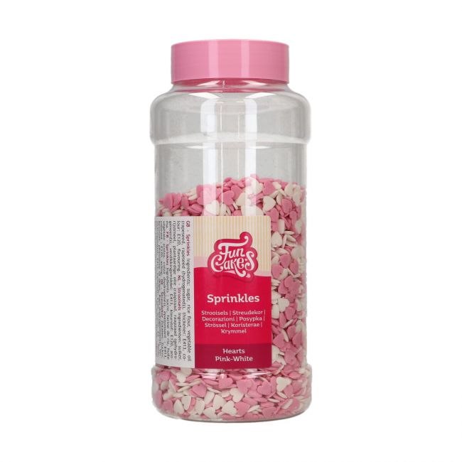 Sprinkles Coeurs Pink & White - 450g