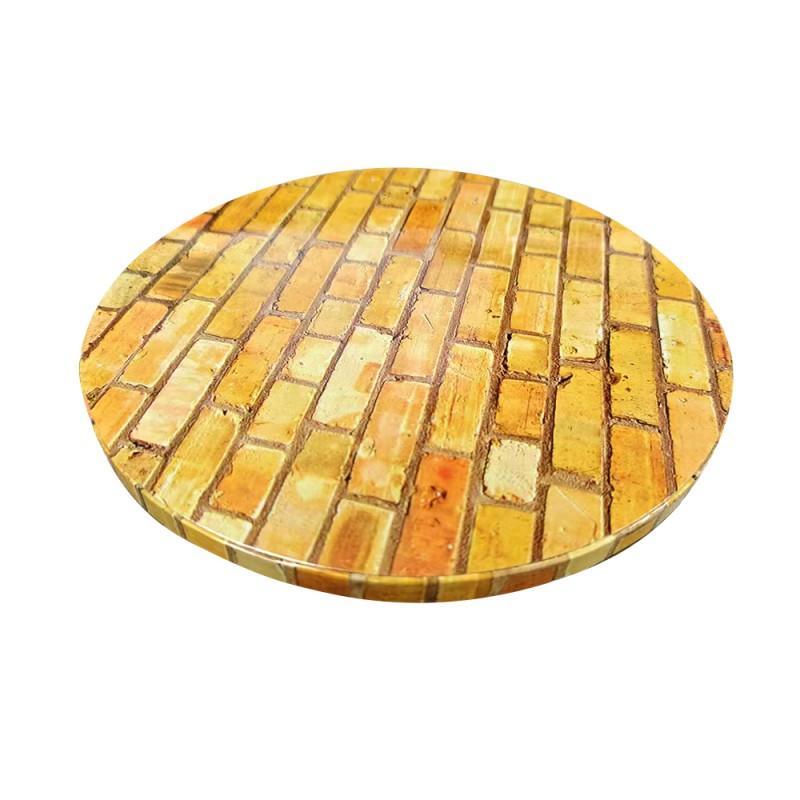 Support à gâteau Rond - Effet Mur - Drum
