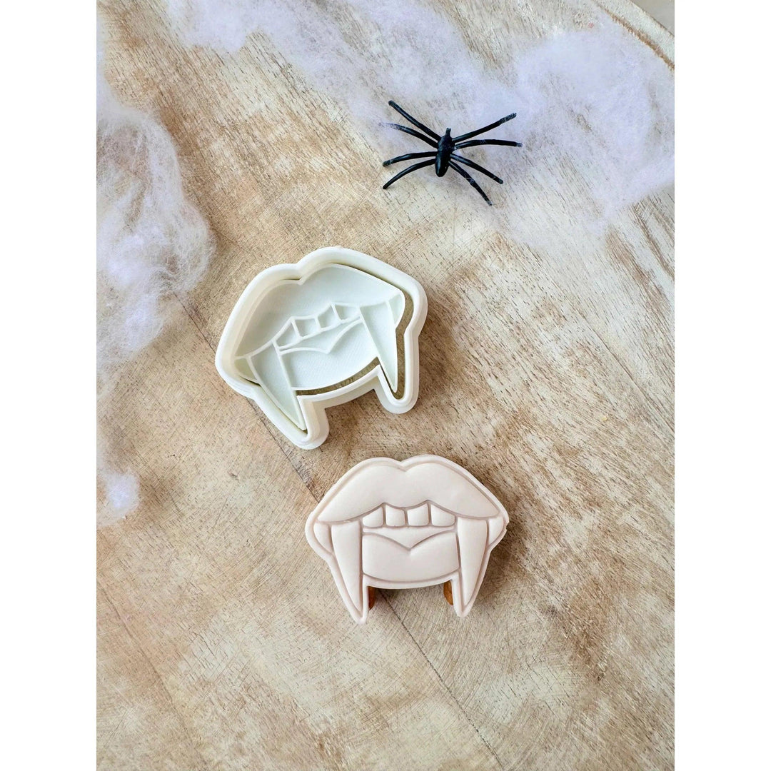 Tampon 3D - Bouche de Vampire + Cookie Cutter