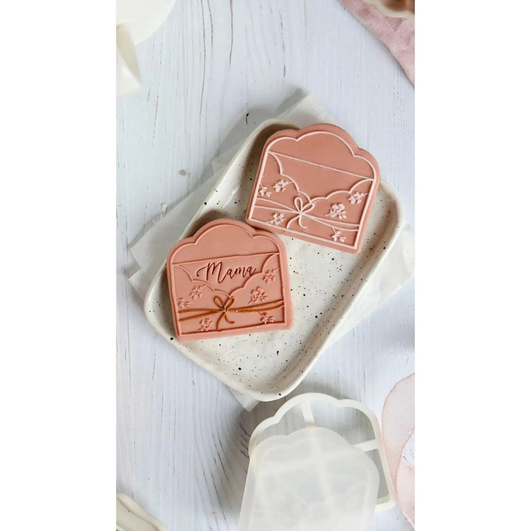 Tampon 3D + Cutter - Floral Letter Stamp